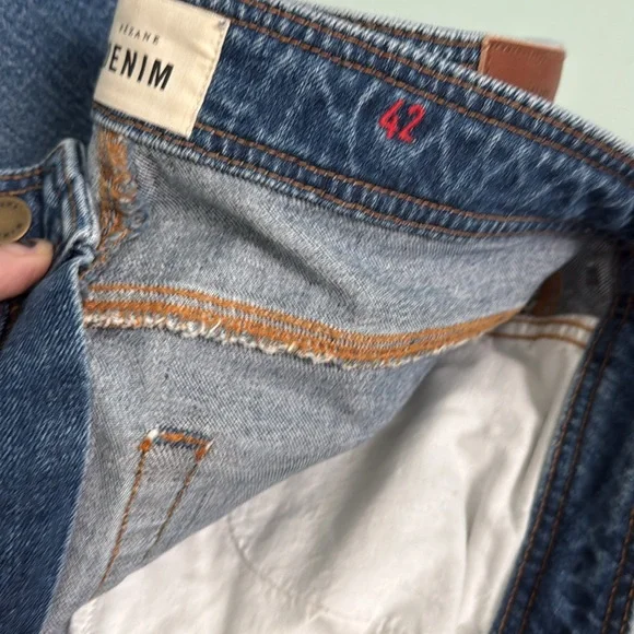 Sezane Le Crop Denim Blue - Size 10 - Picture 6 of 15